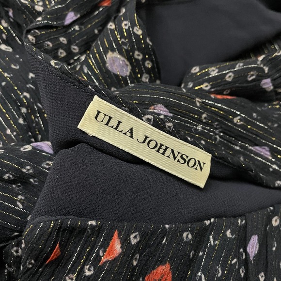 ULLA JOHNSON Arisa Dress Metallic Spot Print Mini - Picture 6 of 6